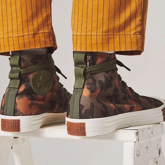 NWOB CONVERSE CHUCK TAYLOR ALL STAR CORDURA HIGH TOP CAMO UNISEX - Picture 1 of 14